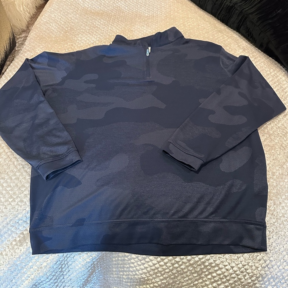 Peter Millar Quarter Zip Pullover-Blue